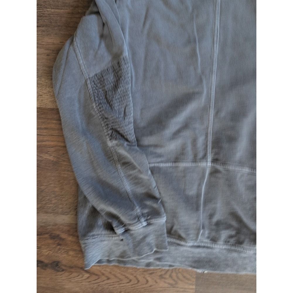 Calvin Klein Full Zip Mock Neck Jersey Jacket Gray Tag Large Fit Medium Y2k Vtg - Picture 13 of 16